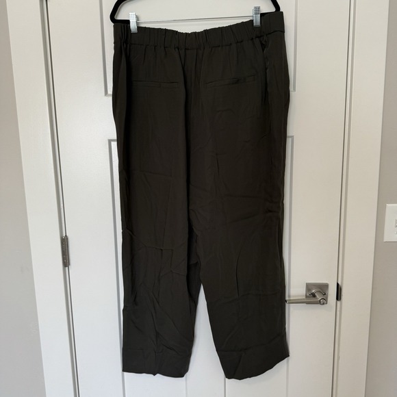 $395 Vince Women's Straight Leg Pull-On Pants- Brown Size XL New With Tags - Picture 1 of 6